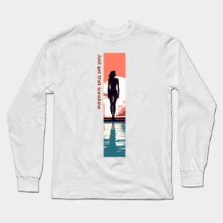 get that sunshine, swimming pool lifestyle v5 Long Sleeve T-Shirt